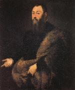 Jacopo Tintoretto Portrait of a Gentleman in a Fur china oil painting artist